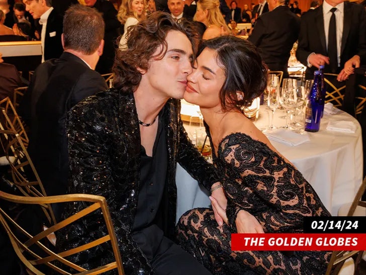 Kylie Jenner Timothee Chalamet_Golden globes_