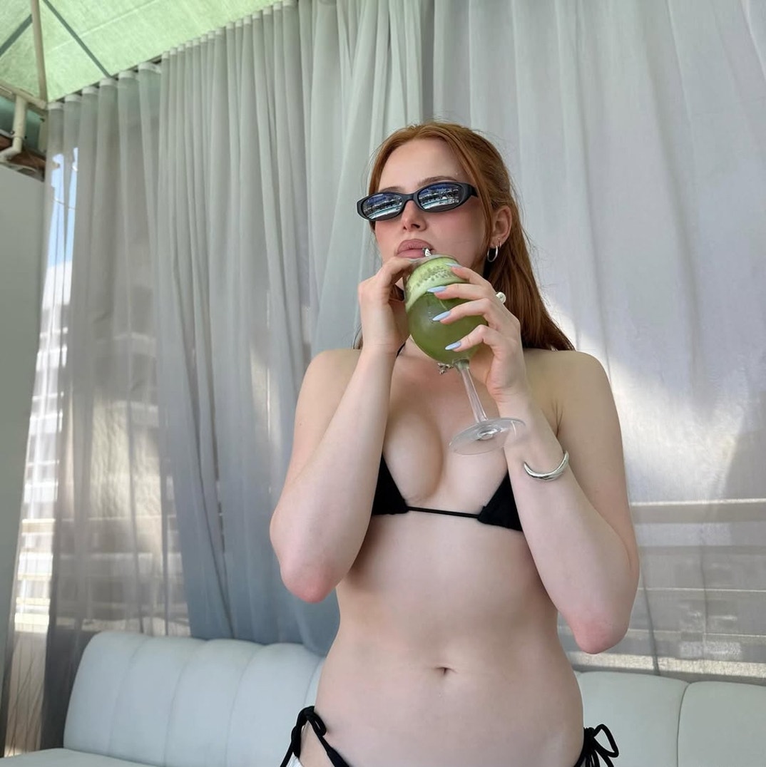 Madelaine Petsch Black Bikini 2