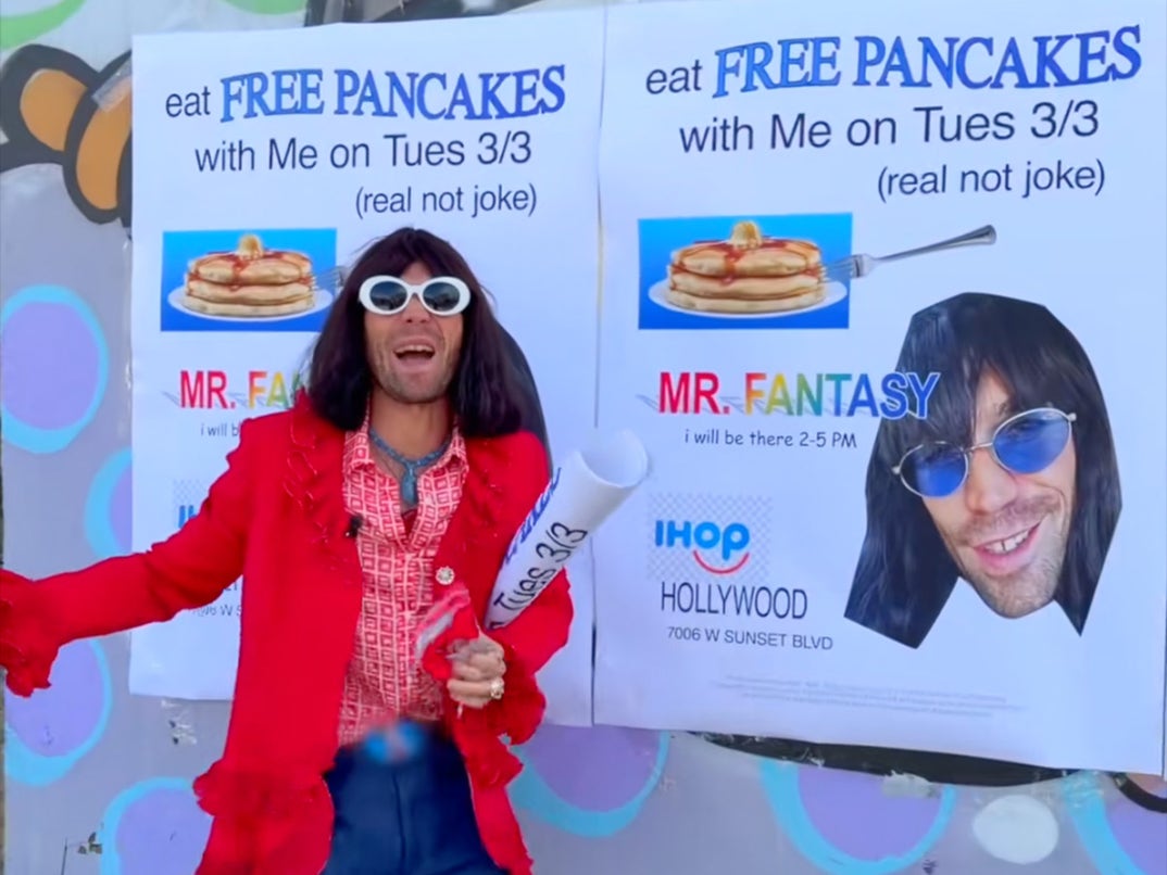 Did someone say free pancakes?! TikTok star Mr. Fantasy -- who is strongly suspected to be 