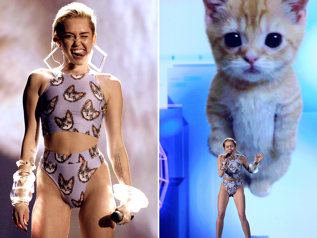 Oh Miley… she really doesn’t do “normal,