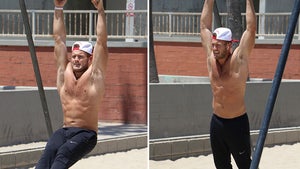 'Bachelorette' Star Colton Underwood Works On His Shirtless Body In Venice Beach