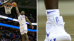 Zion Williamson Wears Nike Kyrie 4 Sneakers in Duke Return