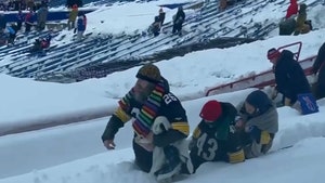 Bills, Steelers Fans Forced To Walk Through Knee-Deep Snow Before Playoff Game