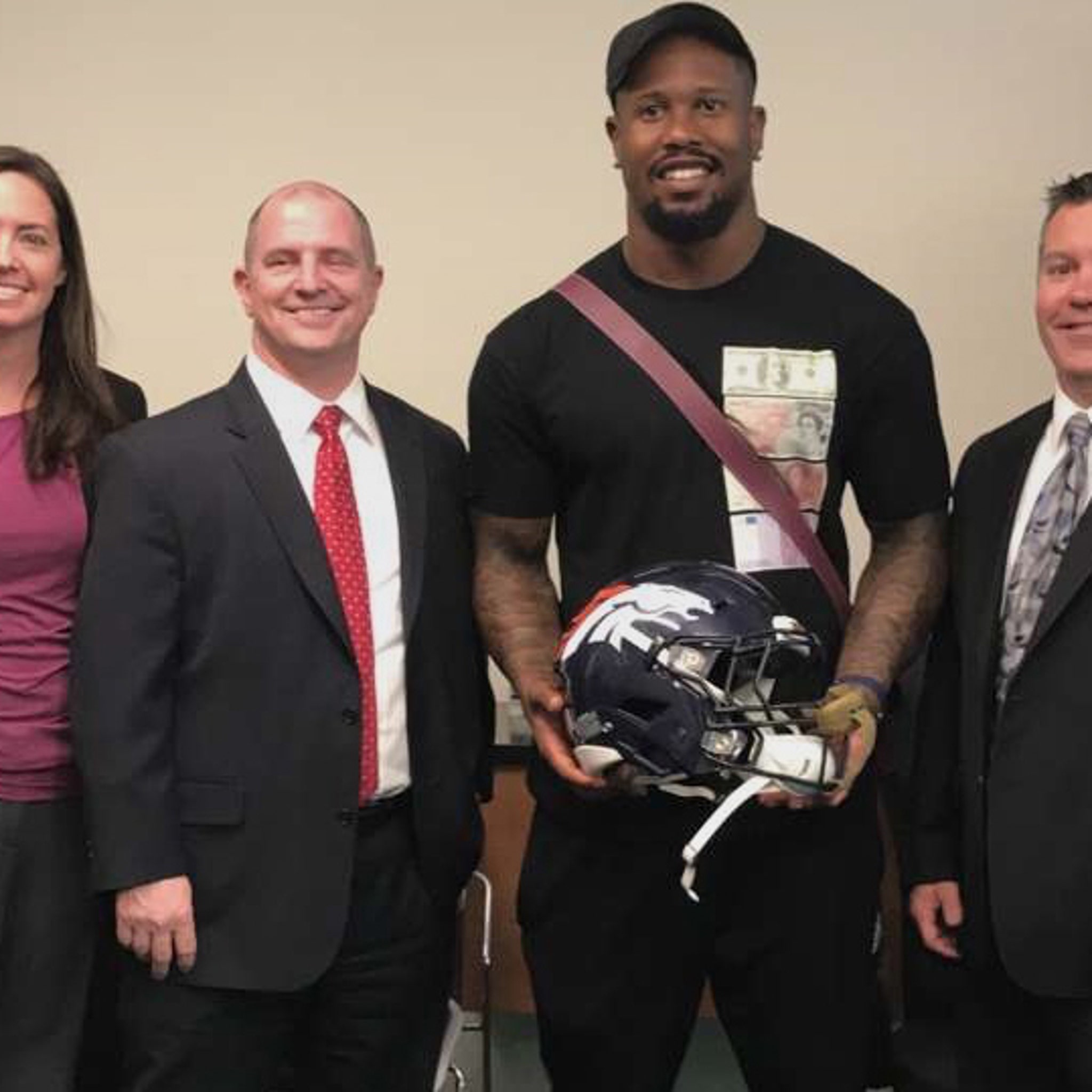 Von Miller Recovers His Super Bowl 50 Helmet - CBS Detroit