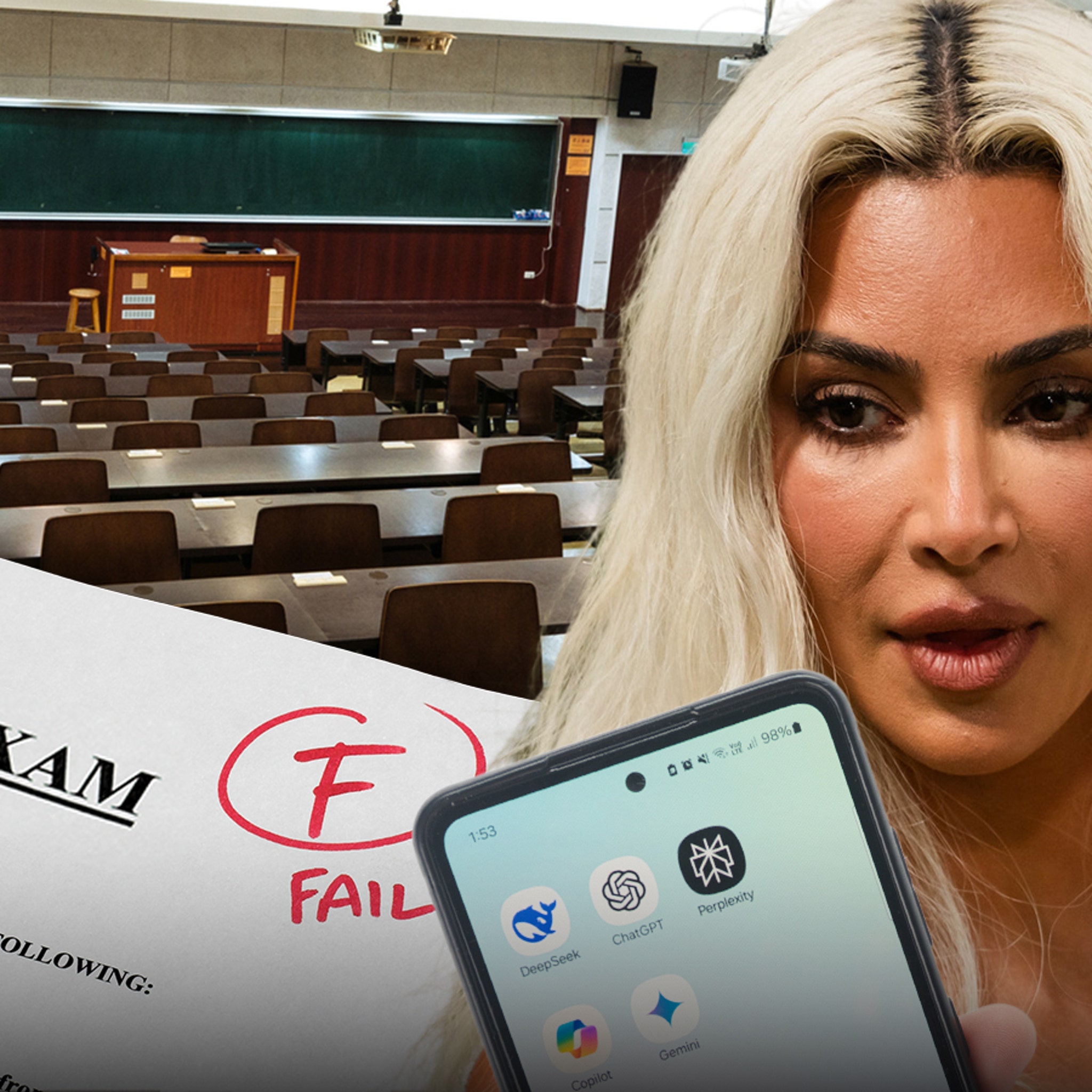 Aspiring Lawyer Kim Kardashian Admits Using ChatGPT to Study for Law Exams