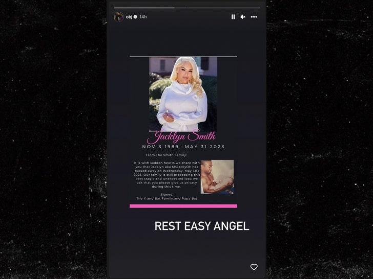 Odell Beckham Jr., Bayan Jacky Oh!'un Ölümünün Yasını Tutuyor, 'Rest Easy Angel'