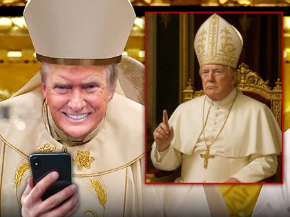 donald trump pope phone ai main getty instagram composite