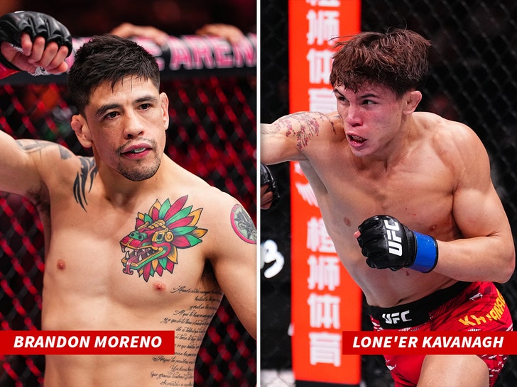Brandon Moreno and Lone'er Kavanagh getty 1