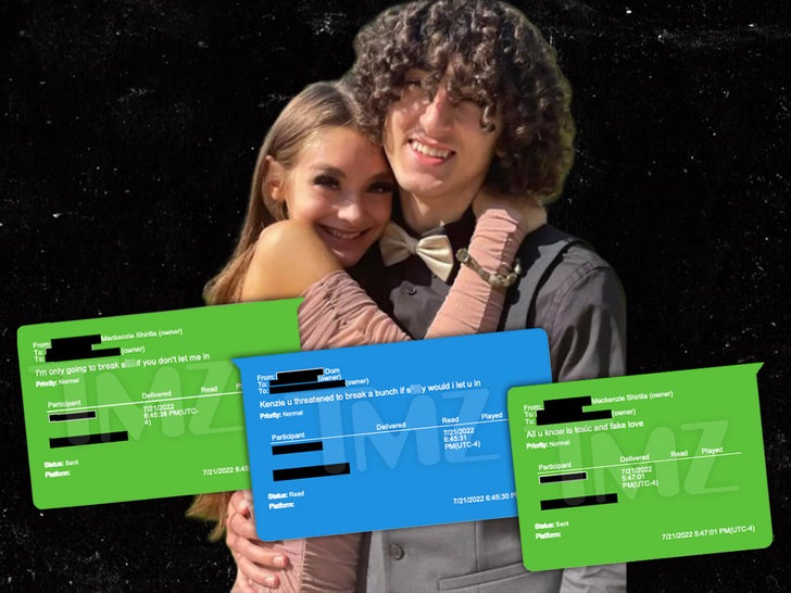 Mackenzie Shirilla And Dominic Russo's Texts -- Week Leading Up To Crash