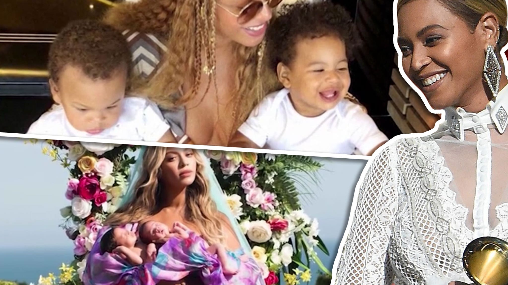 Beyonce Shows Off The Twins!