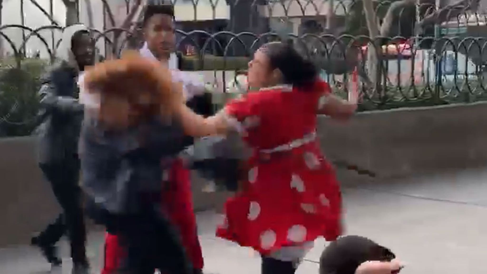 Minnie Mouse Vs Security Fight Video Cops Want To Talk To The Women