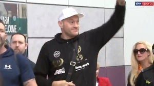 Tyson Fury Gets Hero's Welcome In England, Party at the Airport!
