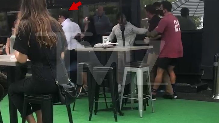 Tiktok Star Bryce Hall Involved In Restaurant Brawl Caught On Video - star city brawl video