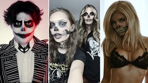 Stars In Skeleton Costumes -- Bad To The Bone!