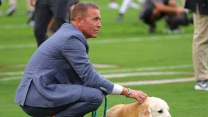 Kirk Herbstreit With His Dog Ben