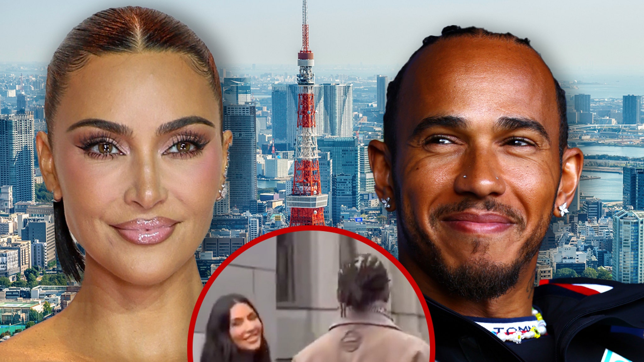 Kim Kardashian en Lewis Hamilton reizen naar Tokio te midden van een nieuwe relatie