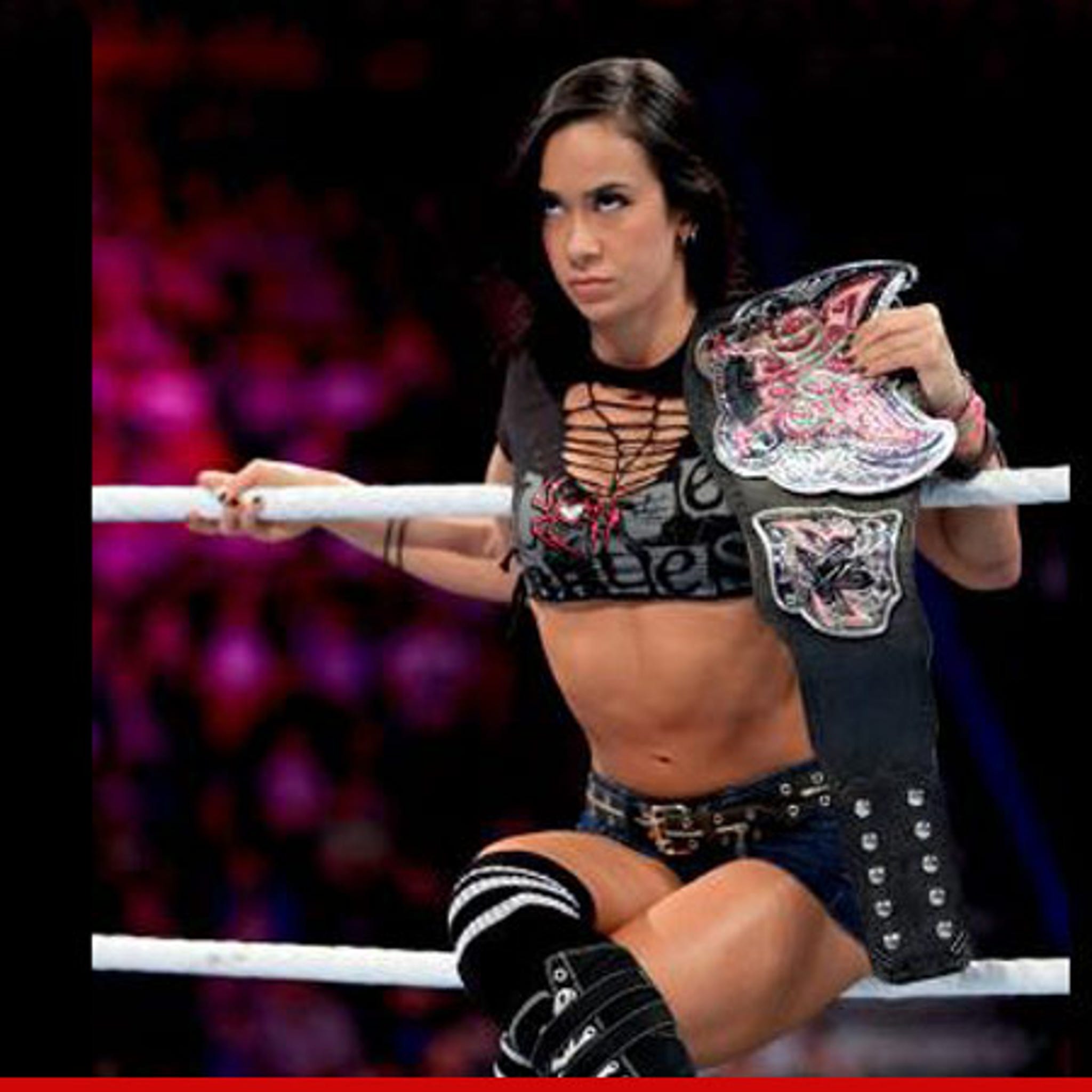 WWE Diva AJ Lee Collapses -- It's An H2O No-No