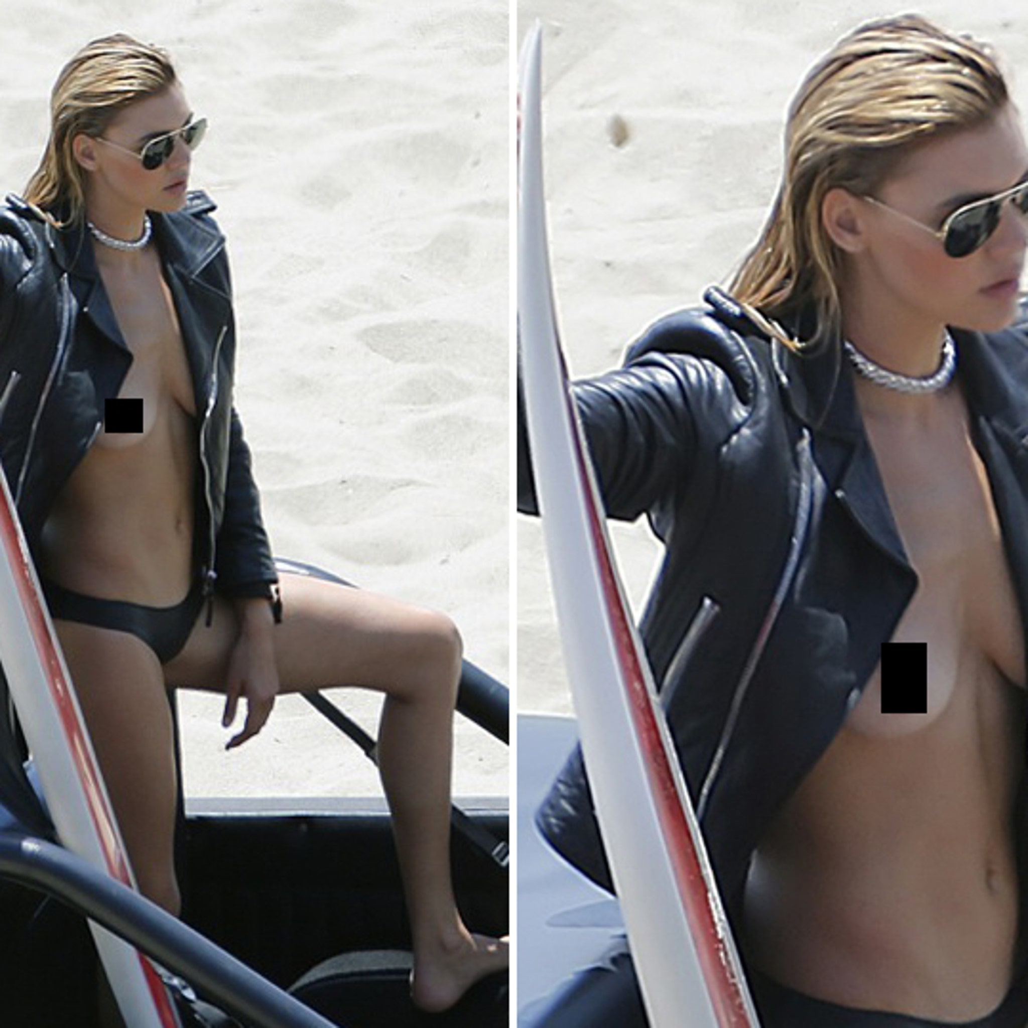 Kelly Rohrbach Lets It ALL Hang Out on the Beach ... Bae Watching Begins