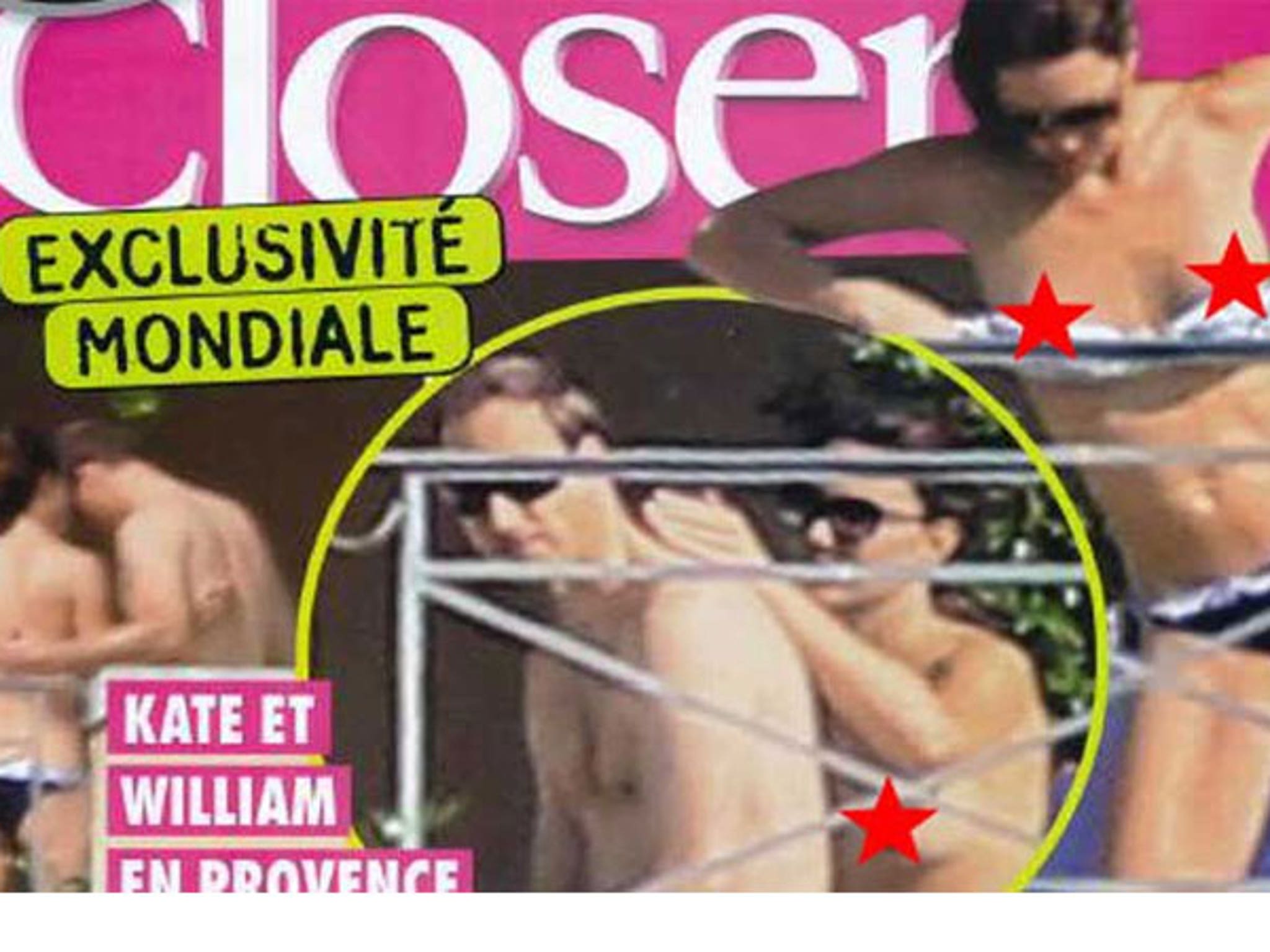 Kate Middleton Topless Photos in Closer Magazine -- Royal Family Legal