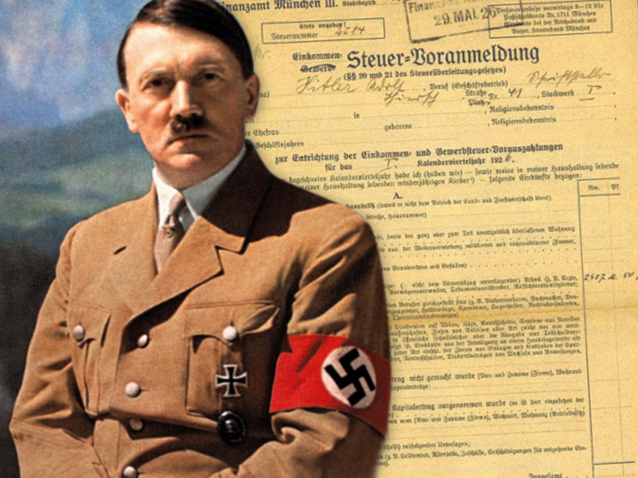 Adolf Hitler's 1926 Tax Return Up For Sale