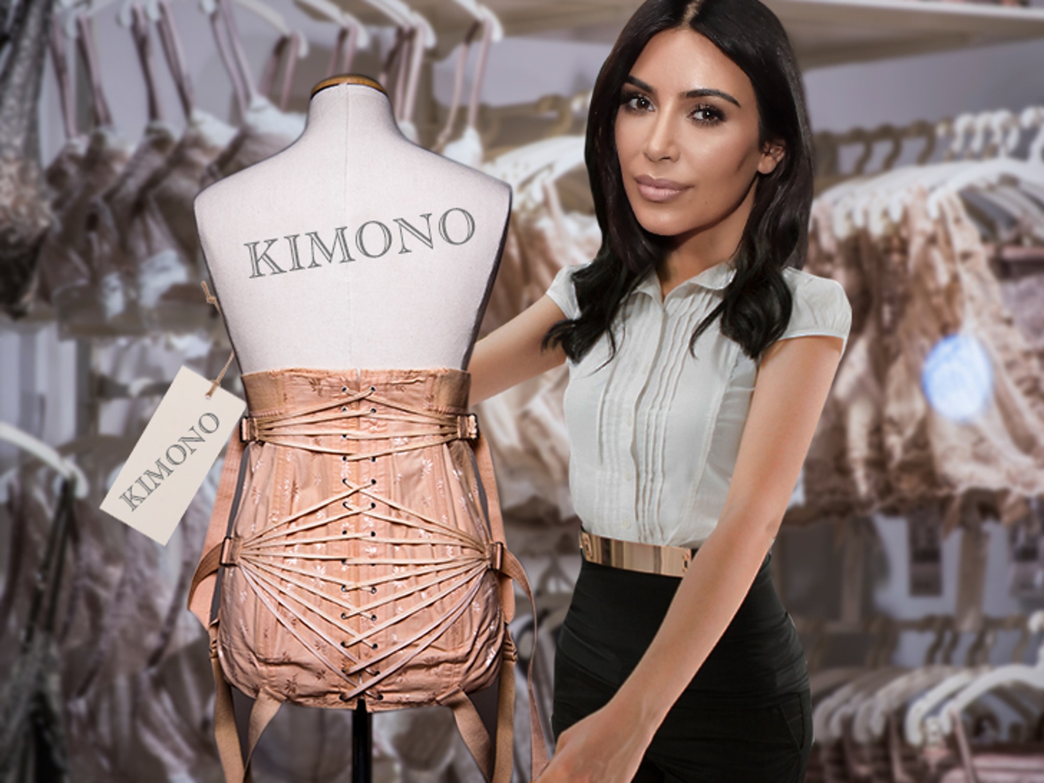 Kim Kardashian West Names Lingerie Line 'Kimono Intimates
