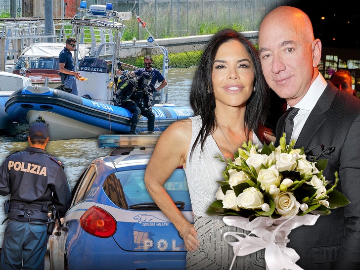 jeff bezos lauren sanchez italy police main getty