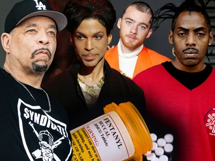 Ice-T Prince, Coolio, Angus Cloud fentanyl getty comp