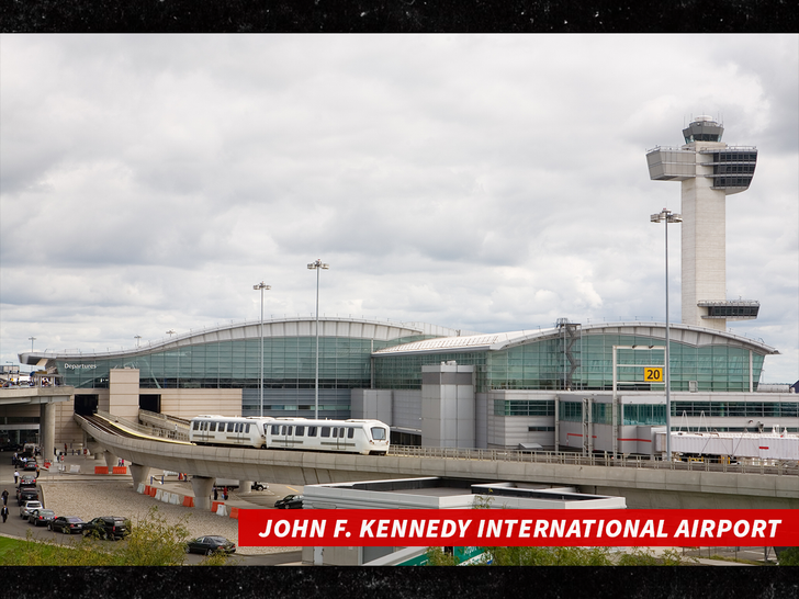 Deslize sub getty do Aeroporto Internacional John F. Kennedy