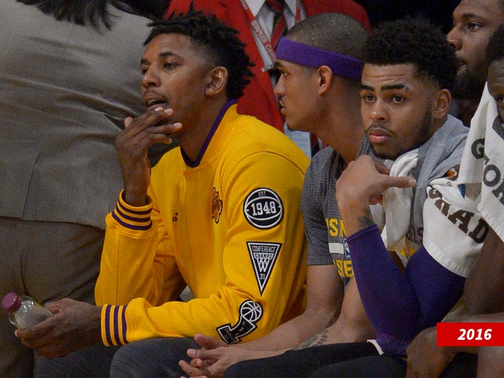 dangelo russel and nick young getty 3