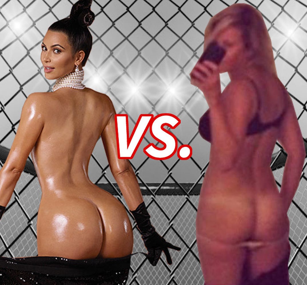 It's a battle of the booty... Kim Kardashian (34) vs. Chelsea Handler (39) -- Who comes out in front when they go back to back?