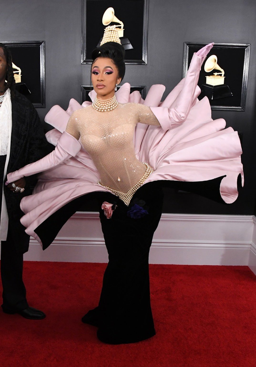 Cardi B Oyster/Pearl Dress 2019