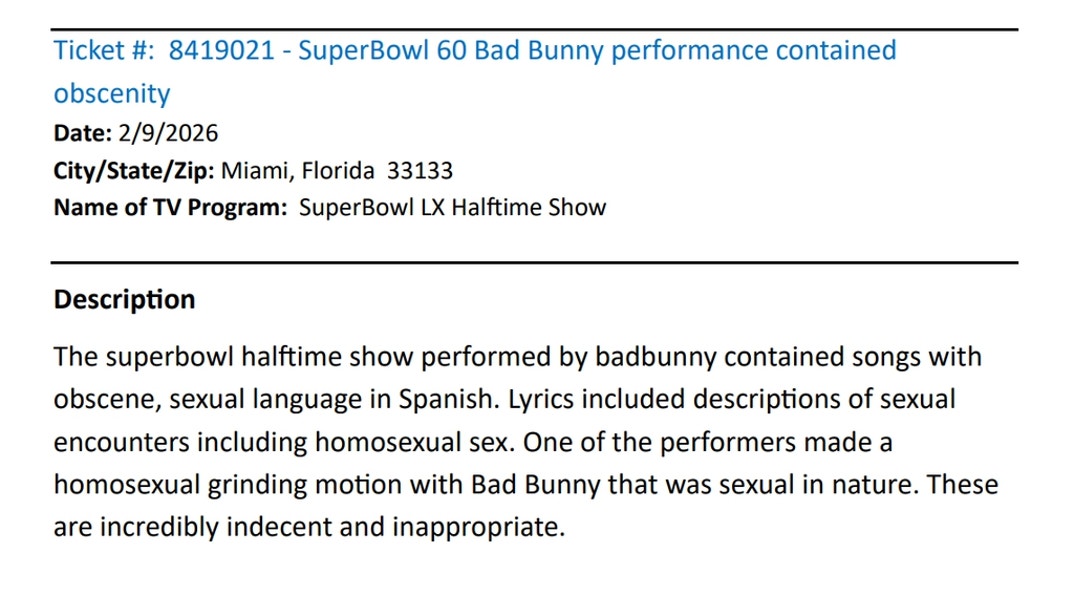 Super Bowl Half Time Complaints 15