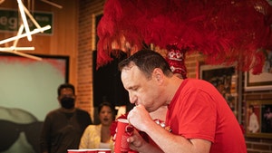 Joey Chestnut Eats 44 Cane's Chicken Fingers In 5 Minutes, World Record!