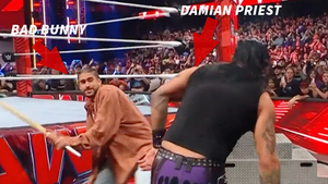 Bad Bunny Attacks WWE's Damian Priest On Raw, Sets Street Fight At Backlash
