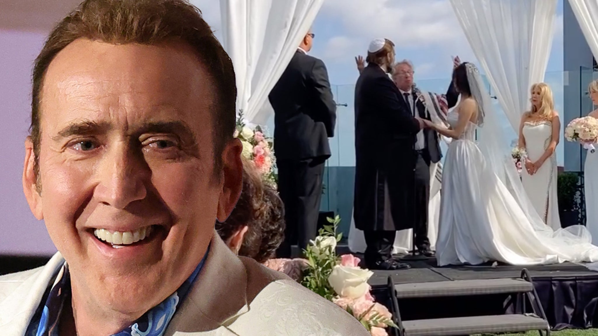 Nicolas Cage Attends Son Weston's Wedding