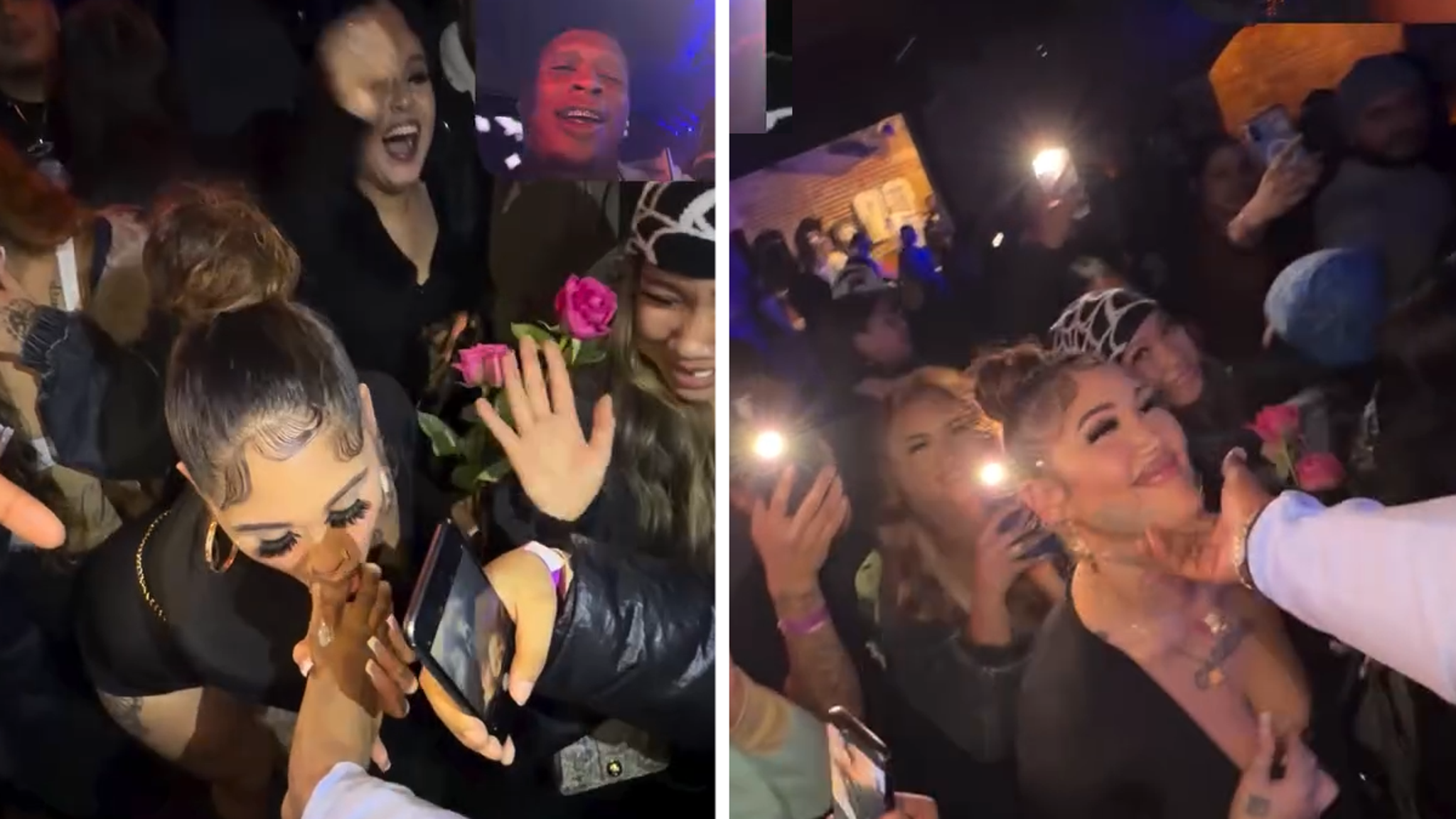 Rapper HoodTrophy Bino Gets His Toes Sucked While Performing Rapper HoodTrophy Bino Gets His Toes Sucked While Performing