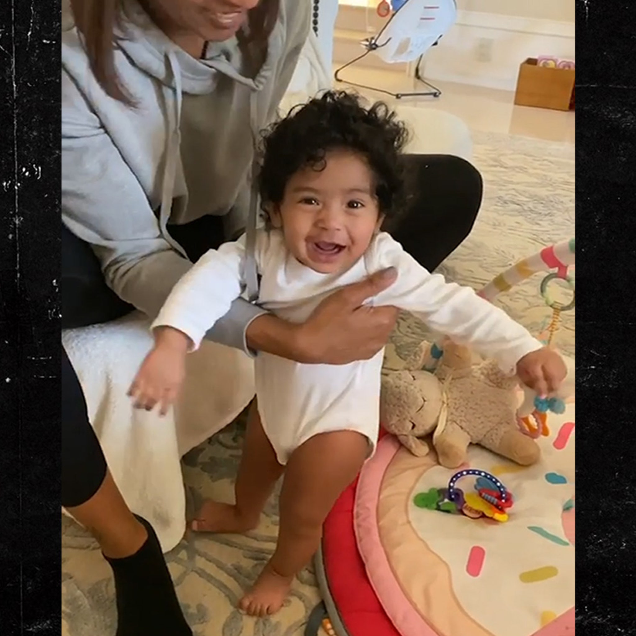 Vanessa Bryant Shares Video of 7-Month-Old Daughter Learning to Stand