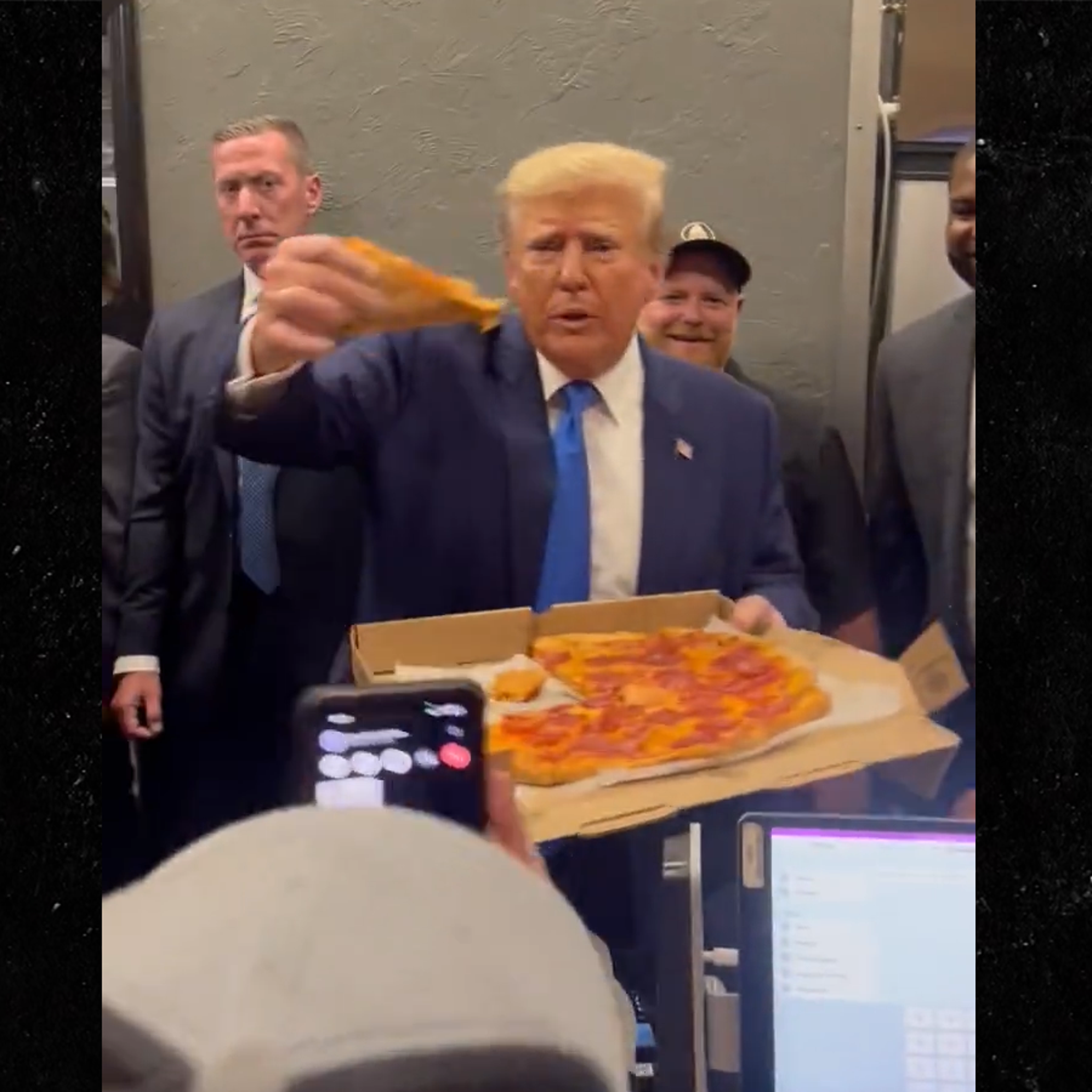 This one of him eating 12 pizza pies BY HIMSELF