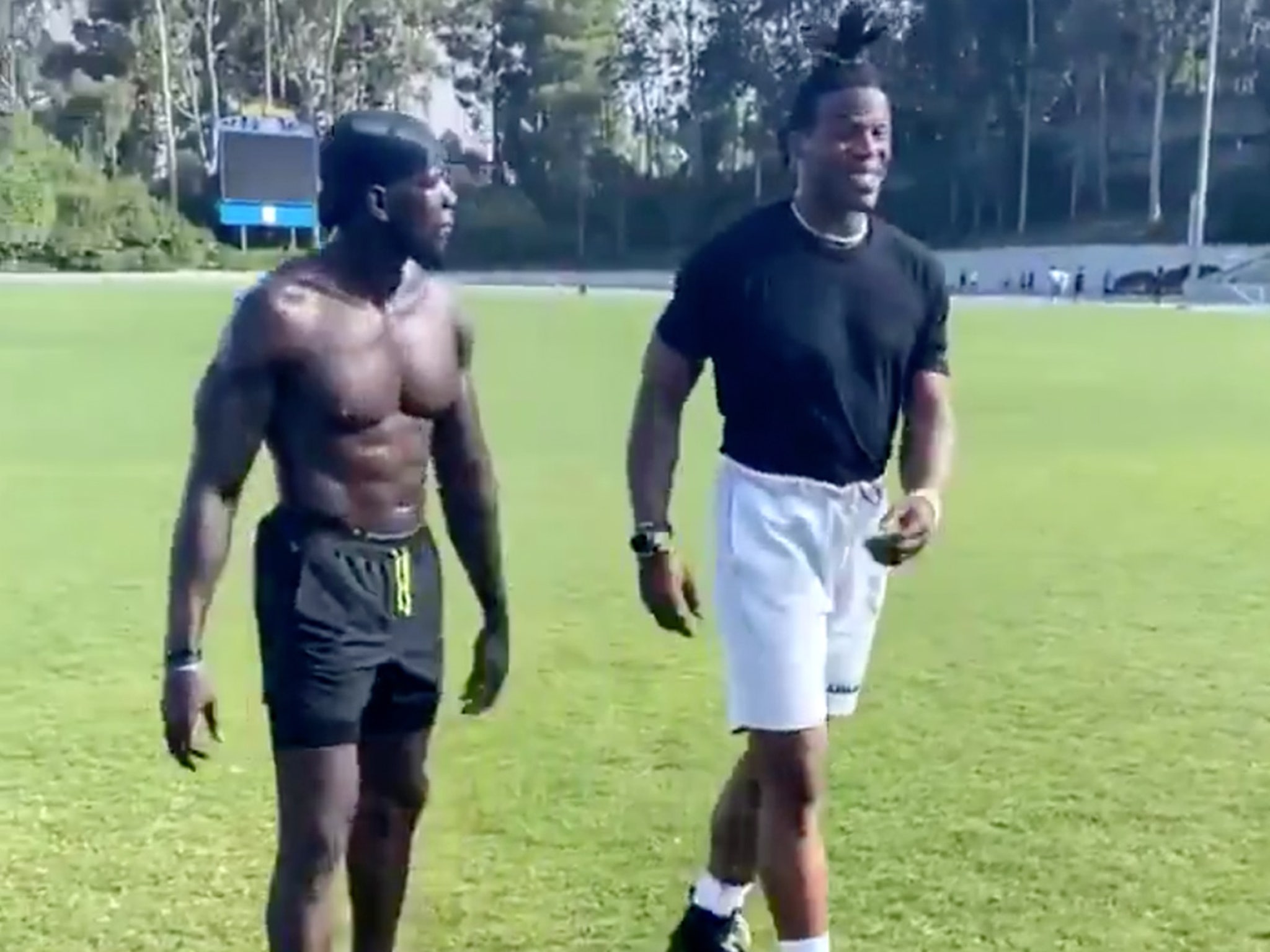 Rationalisatie Aap gereedschap Cam Newton Works Out With Mohamed Sanu In L.A., 1st As Patriots!