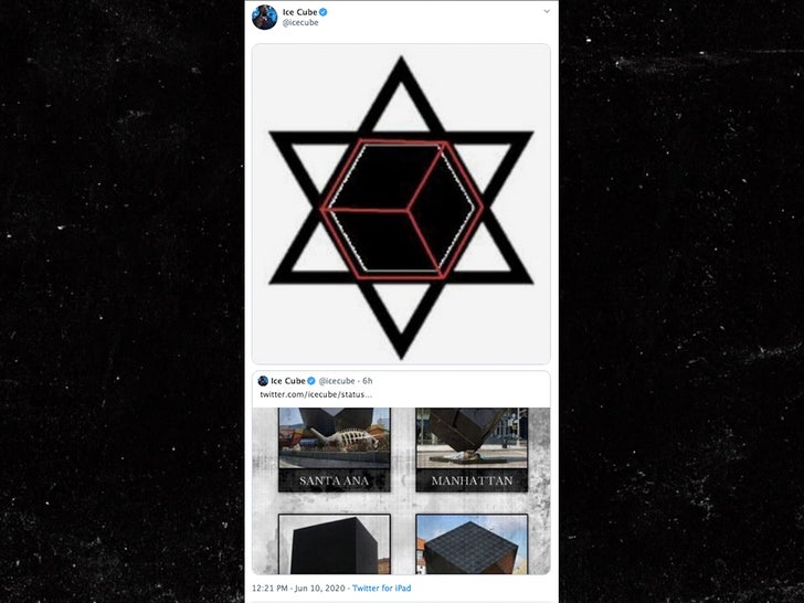 Ice Cube tweets more anti-Semitic imagery, defends practice