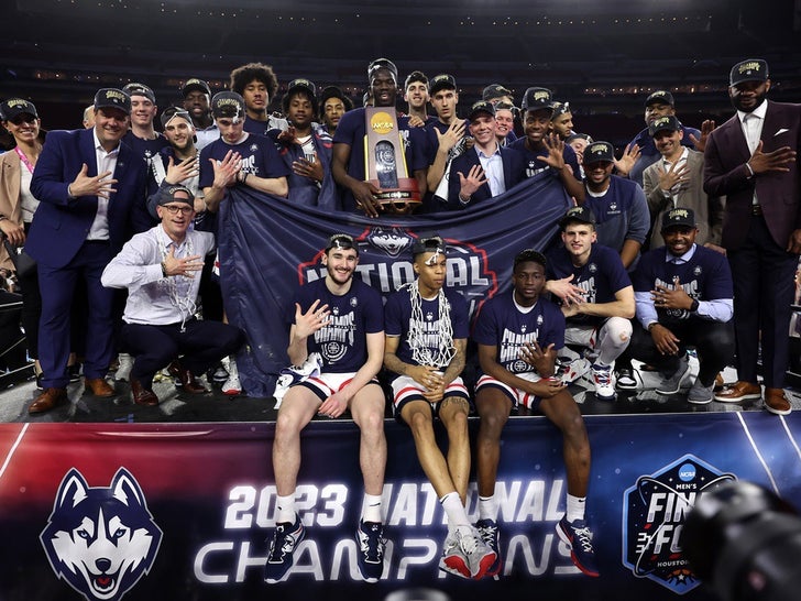 UConn Celebrates NCAA Championship Win