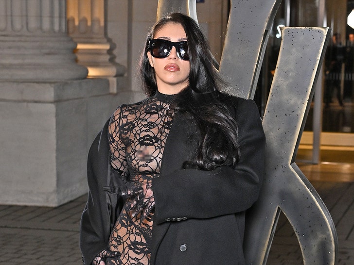 Madonna's Daughter Lourdes Leon Goes Braless at Paris Fashion Week