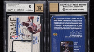 Michael Jordan's '97 U.D. Game Jersey Auto Card Sells For $840,000 At Auction