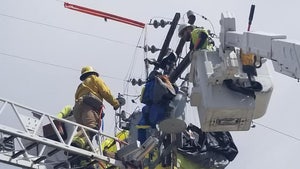 California Skydiver Rescued After Crash-Landing Into Power Lines