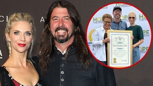 Jordyn Blum and Dave Grohl karen bass getty los angeles mission
