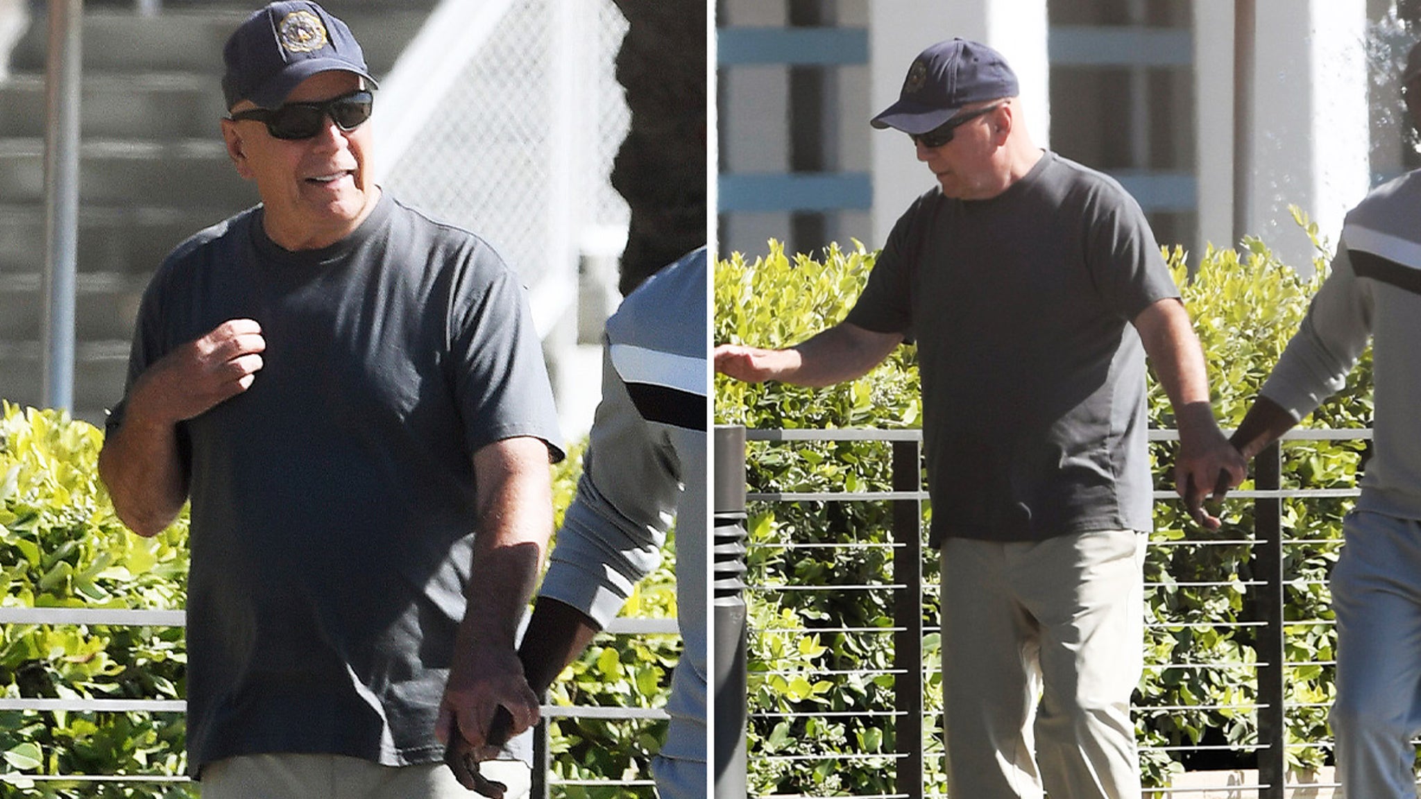 Bruce Willis Spotted Out for a Beach Stroll in Los Angeles