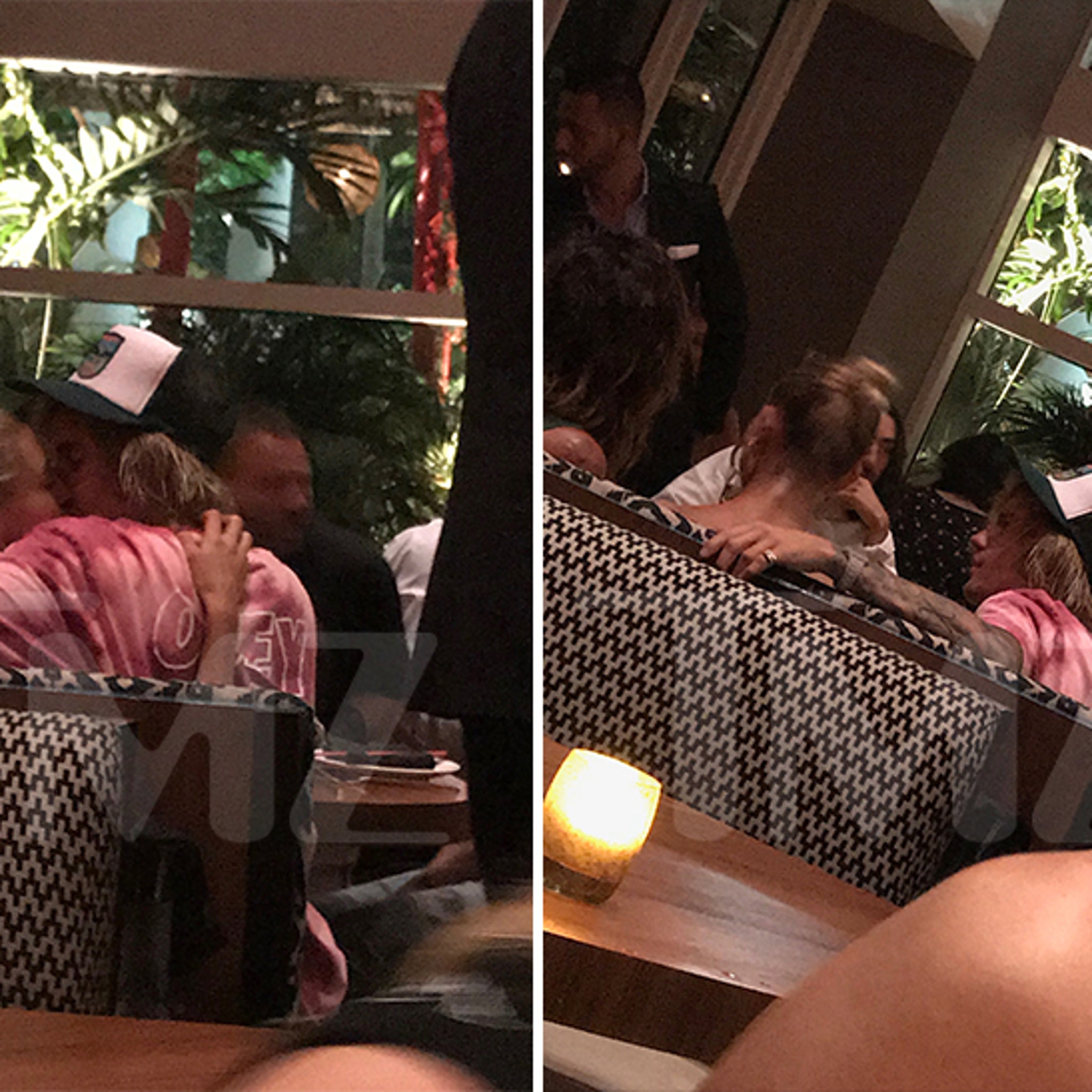 Justin Bieber And Hailey Baldwin Make Out In Miami Restaurant