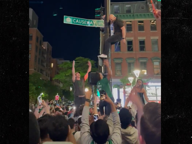 Boston Celtics Fans Party In Streets After Buzzer-Beater Win Against Miami Heat