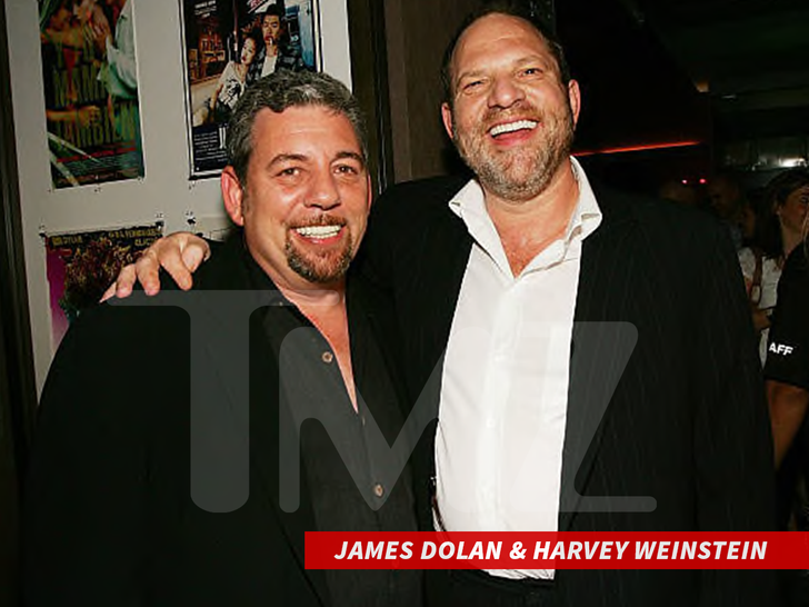 James Dolan and Harvey Weinstein