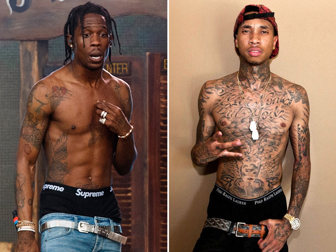Travis Scott (25) vs. Tyga (27)